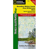 Buy map Boundary Water Canoe Area Wilderness West Trails Map