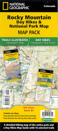 Buy map Rocky Mountain National Park Map & Day Hikes [Map Pack Bundle]