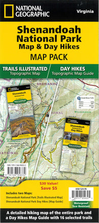 Buy map Shenandoah National Park Map & Day Hikes [Map Pack Bundle]