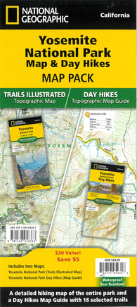 Buy map Yosemite National Park Map & Day Hikes [Map Pack Bundle]