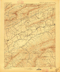 Abingdon Virginia Historical topographic map, 1:125000 scale, 30 X 30 Minute, Year 1894
