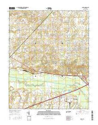 Adair Tennessee Current topographic map, 1:24000 scale, 7.5 X 7.5 Minute, Year 2016
