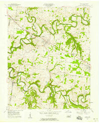 Adams Tennessee Historical topographic map, 1:24000 scale, 7.5 X 7.5 Minute, Year 1957
