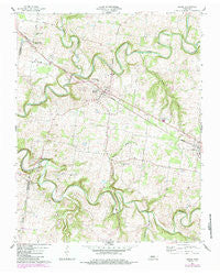 Adams Tennessee Historical topographic map, 1:24000 scale, 7.5 X 7.5 Minute, Year 1957