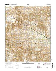 Adams Tennessee Current topographic map, 1:24000 scale, 7.5 X 7.5 Minute, Year 2016