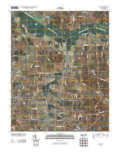 Alamo Tennessee Historical topographic map, 1:24000 scale, 7.5 X 7.5 Minute, Year 2010