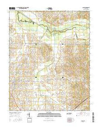 Alamo Tennessee Current topographic map, 1:24000 scale, 7.5 X 7.5 Minute, Year 2016