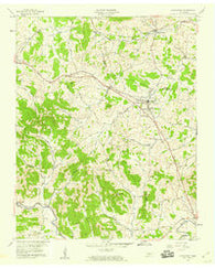 Alexandria Tennessee Historical topographic map, 1:24000 scale, 7.5 X 7.5 Minute, Year 1958