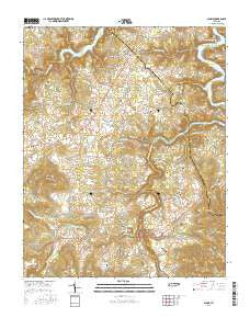 Alpine Tennessee Current topographic map, 1:24000 scale, 7.5 X 7.5 Minute, Year 2016