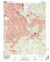 Antioch Tennessee Historical topographic map, 1:24000 scale, 7.5 X 7.5 Minute, Year 1999