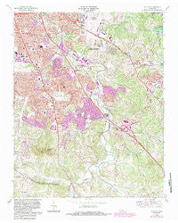 Antioch Tennessee Historical topographic map, 1:24000 scale, 7.5 X 7.5 Minute, Year 1968