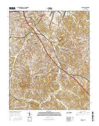 Antioch Tennessee Current topographic map, 1:24000 scale, 7.5 X 7.5 Minute, Year 2016