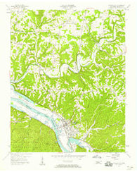 Ashland City Tennessee Historical topographic map, 1:24000 scale, 7.5 X 7.5 Minute, Year 1957