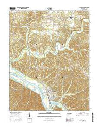 Ashland City Tennessee Current topographic map, 1:24000 scale, 7.5 X 7.5 Minute, Year 2016