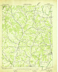 Aspen Hill Tennessee Historical topographic map, 1:24000 scale, 7.5 X 7.5 Minute, Year 1936