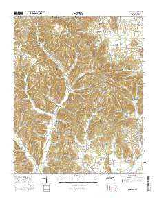Aspen Hill Tennessee Current topographic map, 1:24000 scale, 7.5 X 7.5 Minute, Year 2016