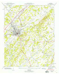 Athens Tennessee Historical topographic map, 1:24000 scale, 7.5 X 7.5 Minute, Year 1944