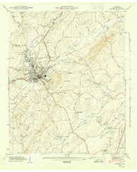 Athens Tennessee Historical topographic map, 1:24000 scale, 7.5 X 7.5 Minute, Year 1944