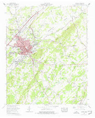 Athens Tennessee Historical topographic map, 1:24000 scale, 7.5 X 7.5 Minute, Year 1964