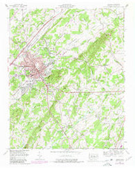 Athens Tennessee Historical topographic map, 1:24000 scale, 7.5 X 7.5 Minute, Year 1964