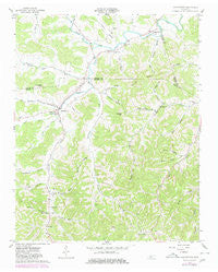 Auburntown Tennessee Historical topographic map, 1:24000 scale, 7.5 X 7.5 Minute, Year 1962
