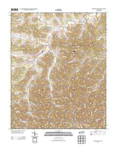 Auburntown Tennessee Historical topographic map, 1:24000 scale, 7.5 X 7.5 Minute, Year 2013