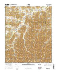 Auburntown Tennessee Current topographic map, 1:24000 scale, 7.5 X 7.5 Minute, Year 2016