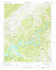 Ausmus Tennessee Historical topographic map, 1:24000 scale, 7.5 X 7.5 Minute, Year 1952