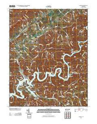 Ausmus Tennessee Historical topographic map, 1:24000 scale, 7.5 X 7.5 Minute, Year 2010