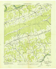 Avondale Tennessee Historical topographic map, 1:24000 scale, 7.5 X 7.5 Minute, Year 1935