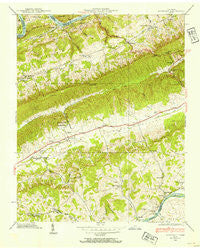 Avondale Tennessee Historical topographic map, 1:24000 scale, 7.5 X 7.5 Minute, Year 1938
