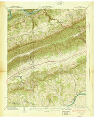 Avondale Tennessee Historical topographic map, 1:24000 scale, 7.5 X 7.5 Minute, Year 1939