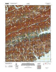 Avondale Tennessee Historical topographic map, 1:24000 scale, 7.5 X 7.5 Minute, Year 2010