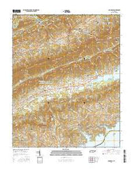Avondale Tennessee Current topographic map, 1:24000 scale, 7.5 X 7.5 Minute, Year 2016