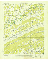 Back Valley Tennessee Historical topographic map, 1:24000 scale, 7.5 X 7.5 Minute, Year 1935