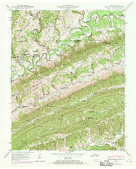Back Valley Tennessee Historical topographic map, 1:24000 scale, 7.5 X 7.5 Minute, Year 1946