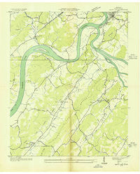 Bacon Gap Tennessee Historical topographic map, 1:24000 scale, 7.5 X 7.5 Minute, Year 1936