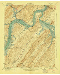 Bacon Gap Tennessee Historical topographic map, 1:24000 scale, 7.5 X 7.5 Minute, Year 1940