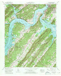 Bacon Gap Tennessee Historical topographic map, 1:24000 scale, 7.5 X 7.5 Minute, Year 1968
