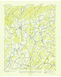 Baileyton Tennessee Historical topographic map, 1:24000 scale, 7.5 X 7.5 Minute, Year 1935