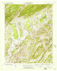 Baileyton Tennessee Historical topographic map, 1:24000 scale, 7.5 X 7.5 Minute, Year 1939