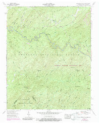 Bald River Falls Tennessee Historical topographic map, 1:24000 scale, 7.5 X 7.5 Minute, Year 1957