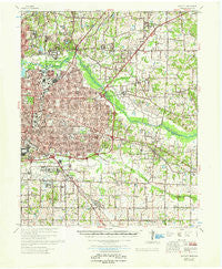 Bartlett Tennessee Historical topographic map, 1:62500 scale, 15 X 15 Minute, Year 1961