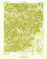 Baxter Tennessee Historical topographic map, 1:24000 scale, 7.5 X 7.5 Minute, Year 1955