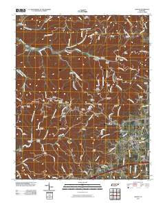 Baxter Tennessee Historical topographic map, 1:24000 scale, 7.5 X 7.5 Minute, Year 2010