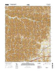Baxter Tennessee Current topographic map, 1:24000 scale, 7.5 X 7.5 Minute, Year 2016