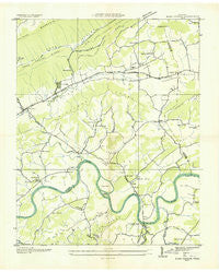 Bean Station Tennessee Historical topographic map, 1:24000 scale, 7.5 X 7.5 Minute, Year 1935