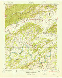 Bean Station Tennessee Historical topographic map, 1:24000 scale, 7.5 X 7.5 Minute, Year 1938