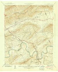 Bean Station Tennessee Historical topographic map, 1:24000 scale, 7.5 X 7.5 Minute, Year 1939