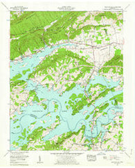 Bean Station Tennessee Historical topographic map, 1:24000 scale, 7.5 X 7.5 Minute, Year 1960